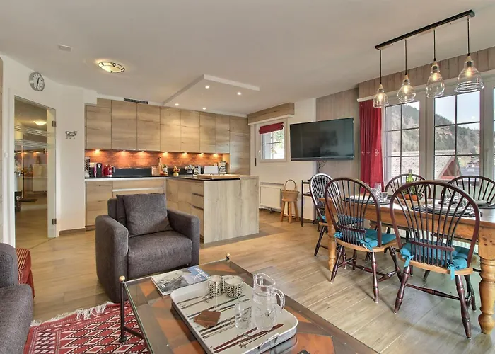 Apartmán Neige & Soleil 15, Central, Terrasse & View Champéry